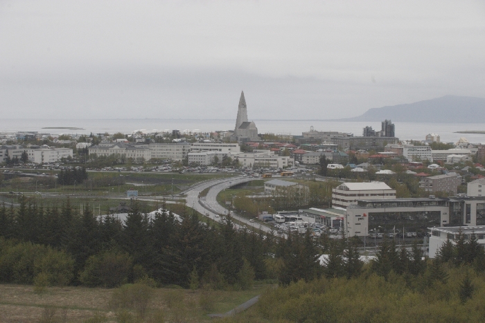 Vom Perlan in Reykjavik