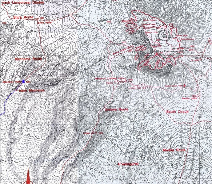 1. Tag aufst. von Machame - Machame Route zur Machame H&uuml;tte 2990m
