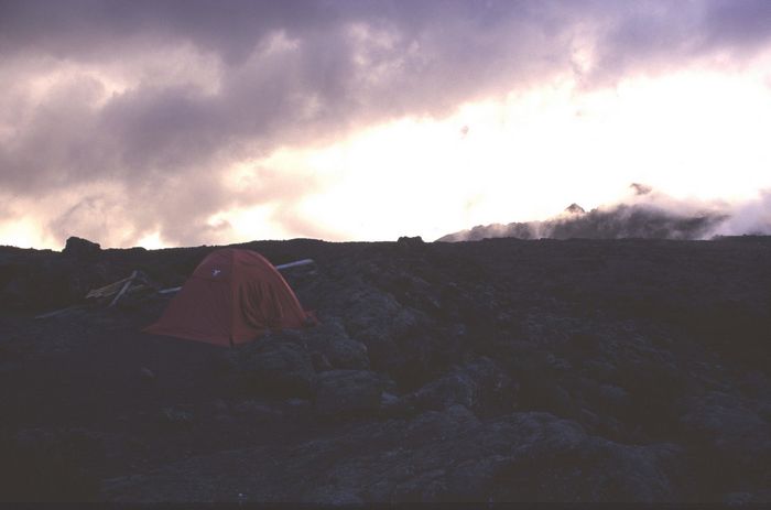 Camp bei der Shira Hut 3880m