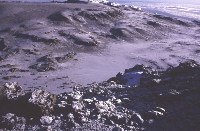 Reusch Krater, Stufengletscher