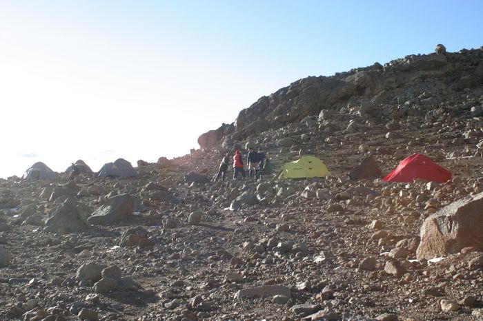 Camp Arrow Hut 4900m