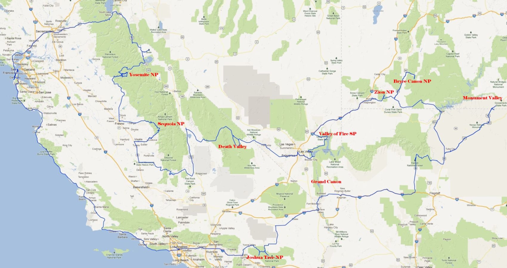 USA Rundreise 2012